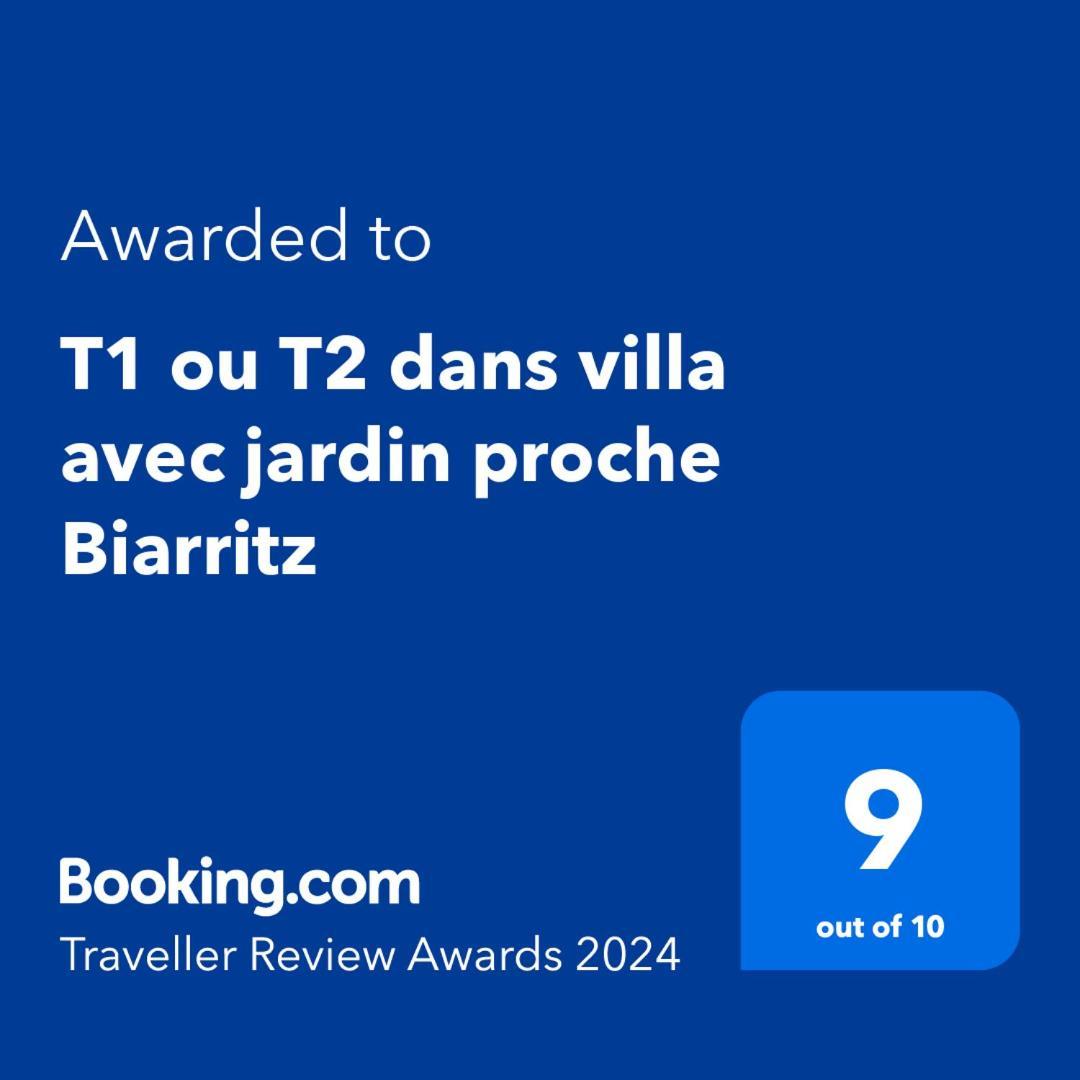 T1 Ou T2 Dans Villa Avec Jardin Proche Biarritz Anglet Esterno foto